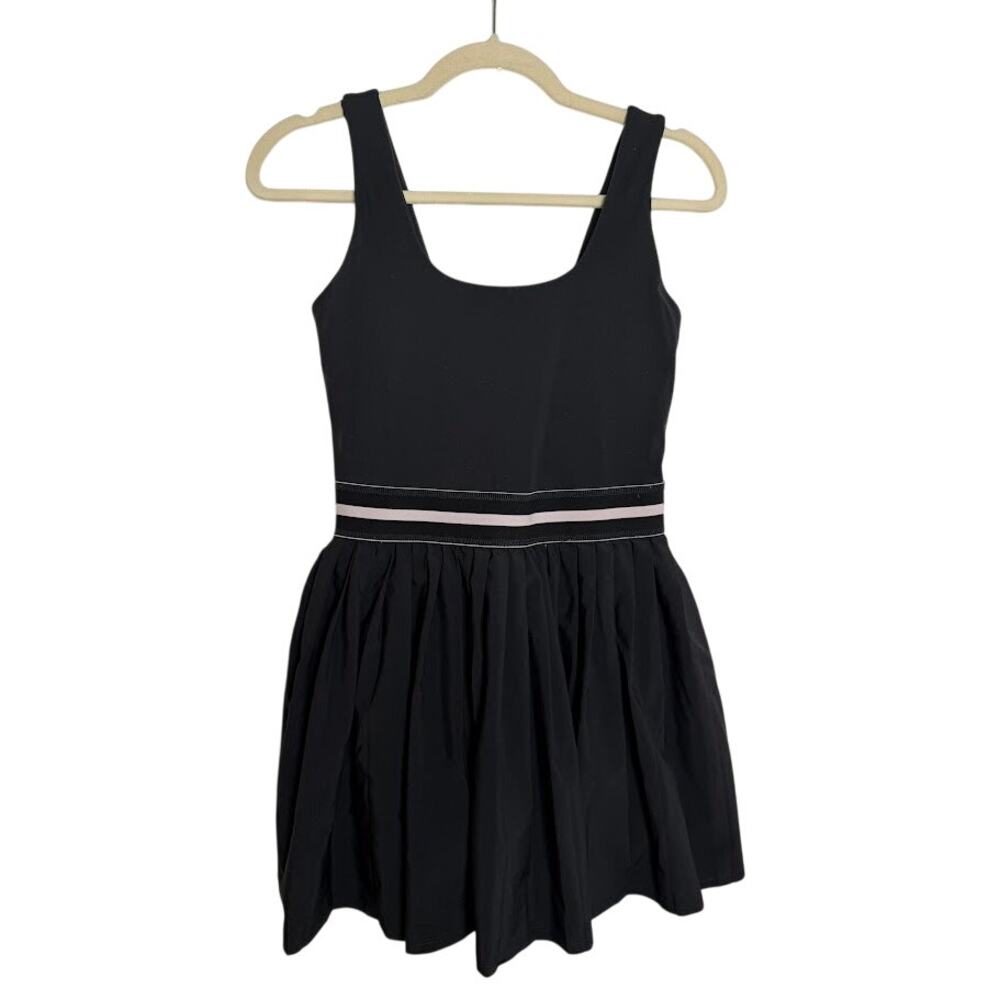 Womens Pleated Tennis Dress Sporty Preppy Athletic One Piece Shorts Romper Small